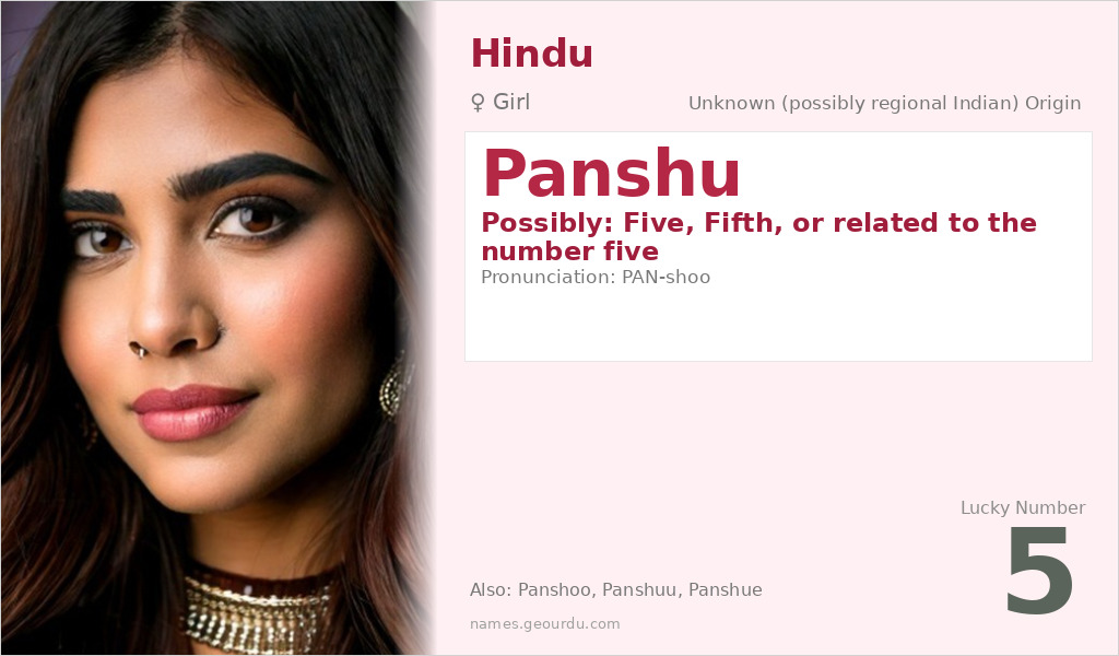 Panshu Name Meaning and Details