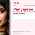 Panyasree Name Meaning and Details