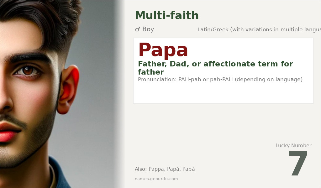 Papa Name Meaning and Details