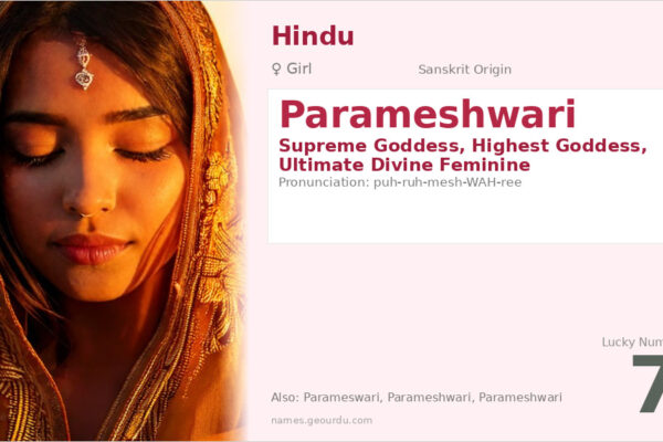 Parameshwari Meaning — Sanskrit Origin, Goddess Name & Details (2025)