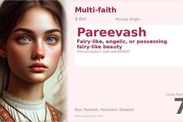 Pareevash Name Meaning — Persian Origin, Girl Name & Details (2025)