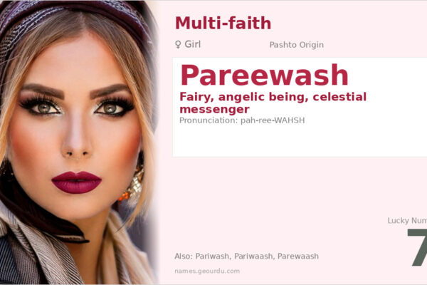 Pareewash Name Meaning — Pashto Origin, Girl Name & Cultural Significance (2025)