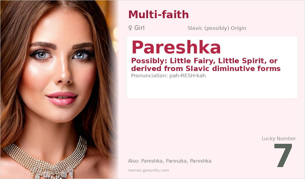 Pareshka Name Meaning and Details