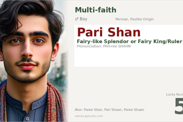 Pari Shan Name Meaning — Persian & Pashto Origin, Boy Name Details (2025)