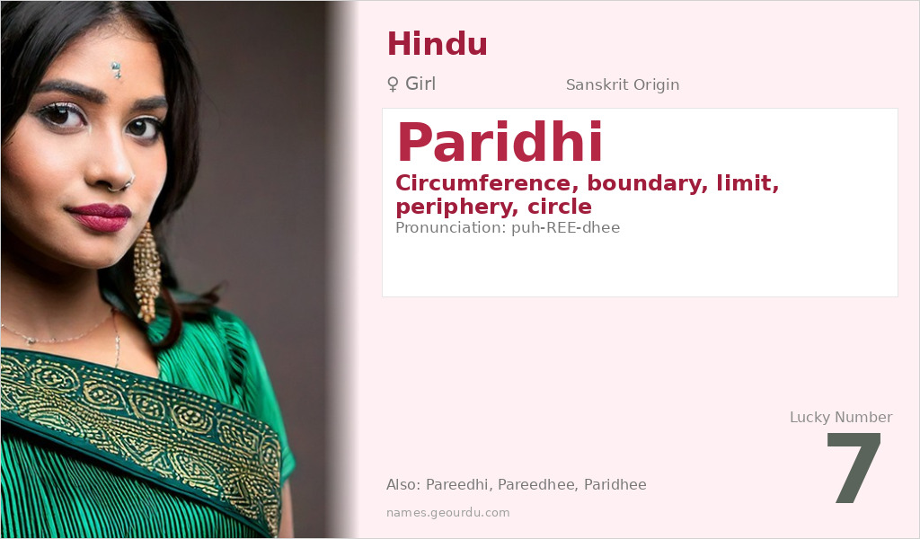 Paridhi Name Meaning and Details