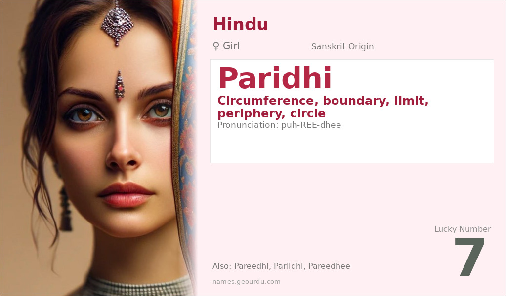 Paridhi Name Meaning and Details