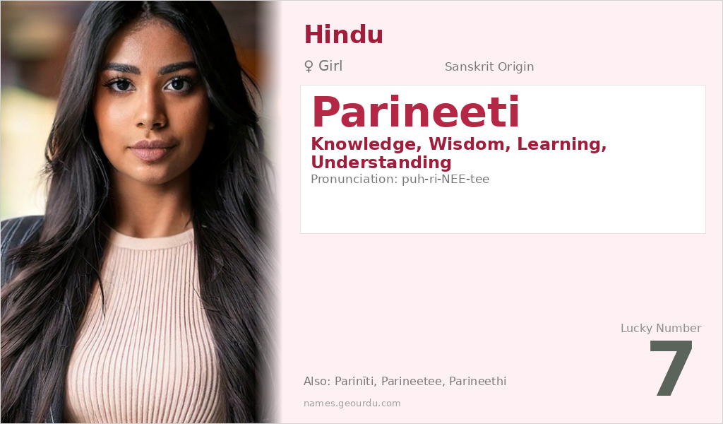 Parineeti Name Meaning and Details