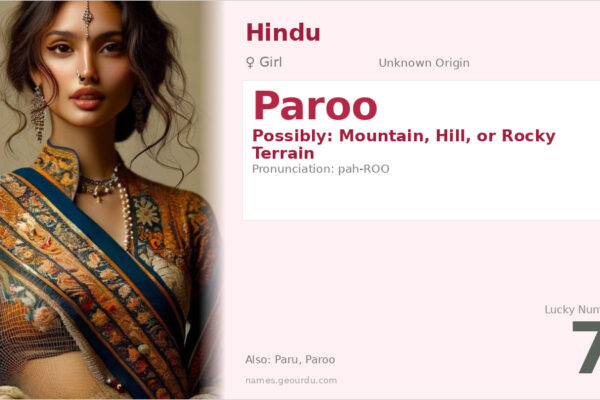 Paroo Name Meaning — Origin, Gender & Details (2025)
