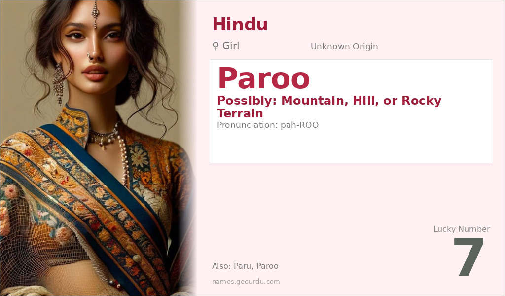Paroo Name Meaning and Details