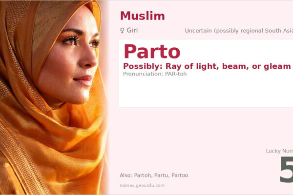 Parto Name Meaning — Origin, Gender & Details (2025)