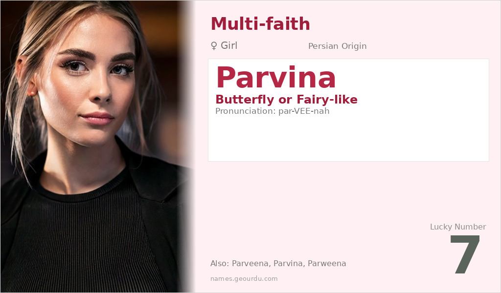 Parvina Name Meaning and Details