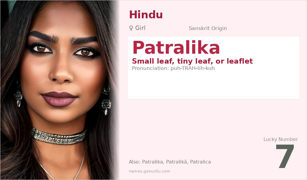 Patralika Name Meaning and Details