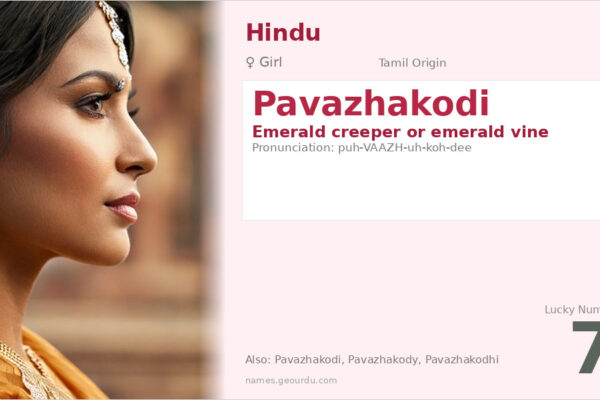 Pavazhakodi Meaning — Tamil Origin, Girl Name & Details (2025)