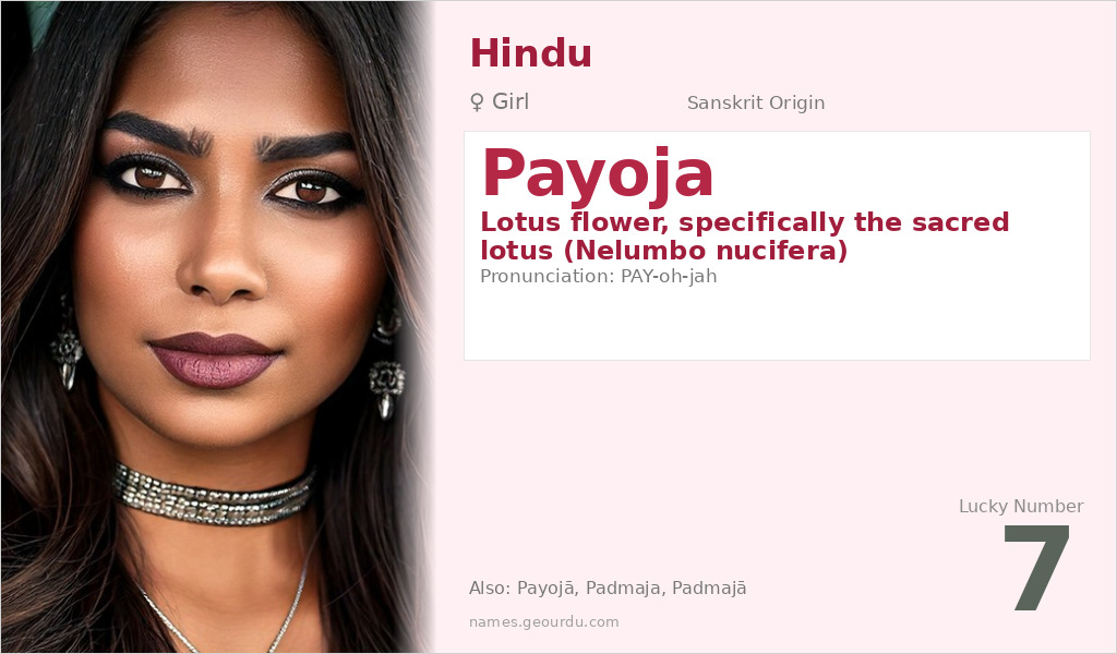 Payoja Name Meaning and Details