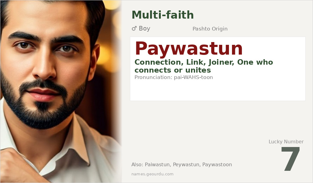 Paywastun Name Meaning and Details