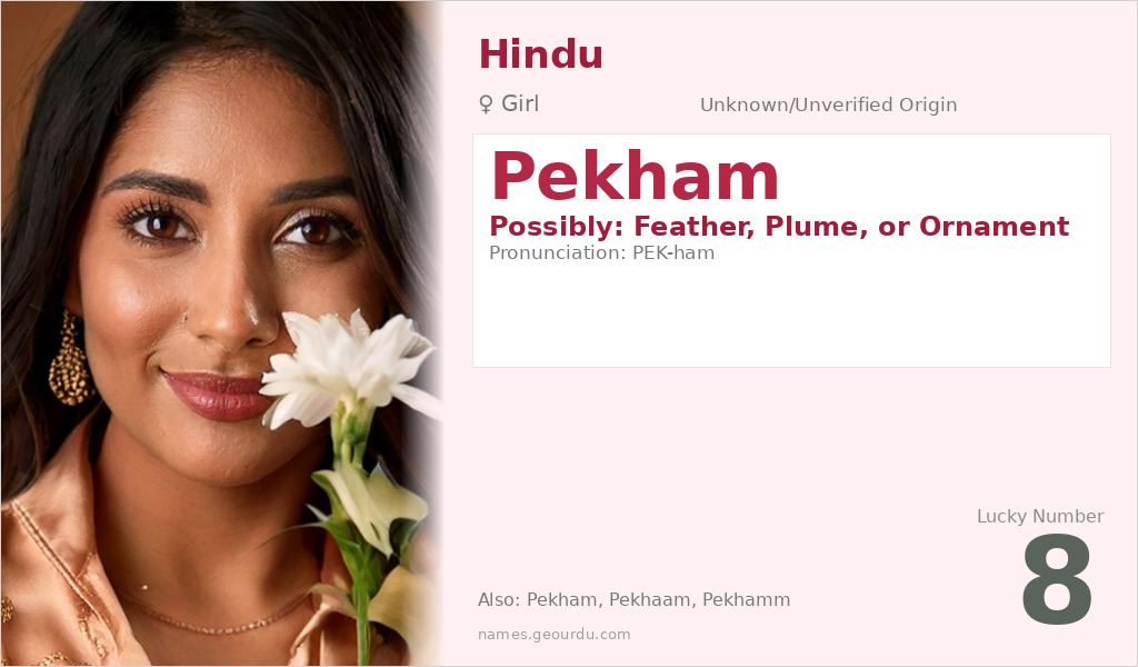 Pekham Name Meaning and Details