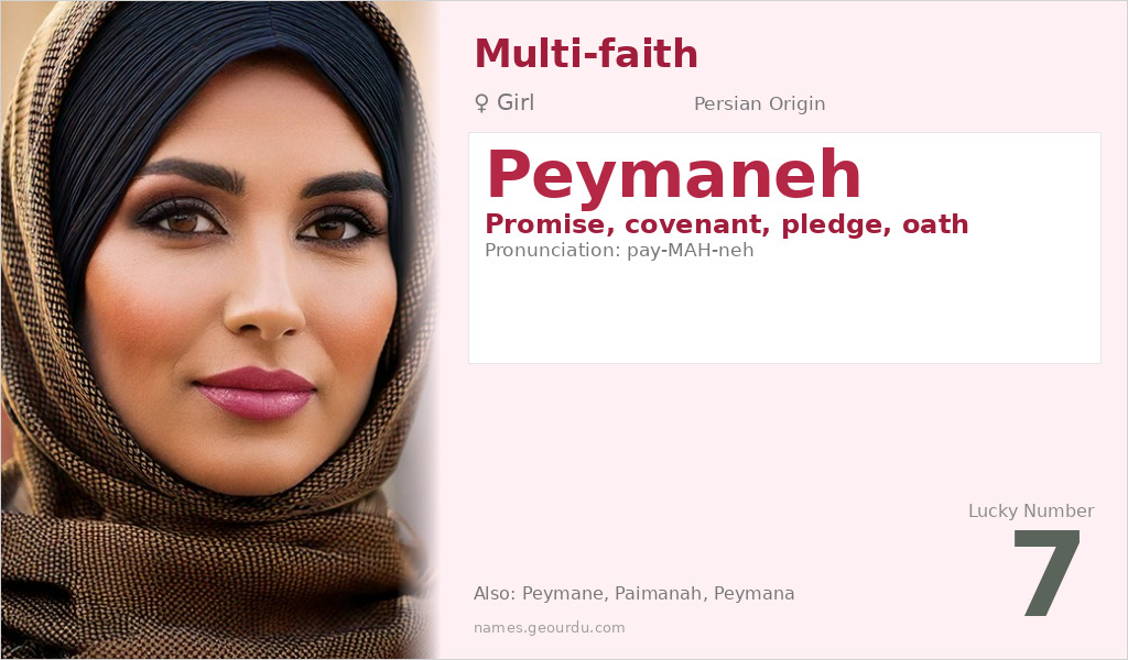 Peymaneh Name Meaning and Details