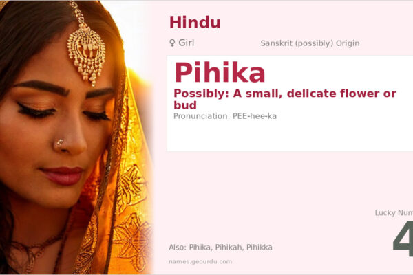 Pihika Name Meaning — Origin, Gender & Details (2025)
