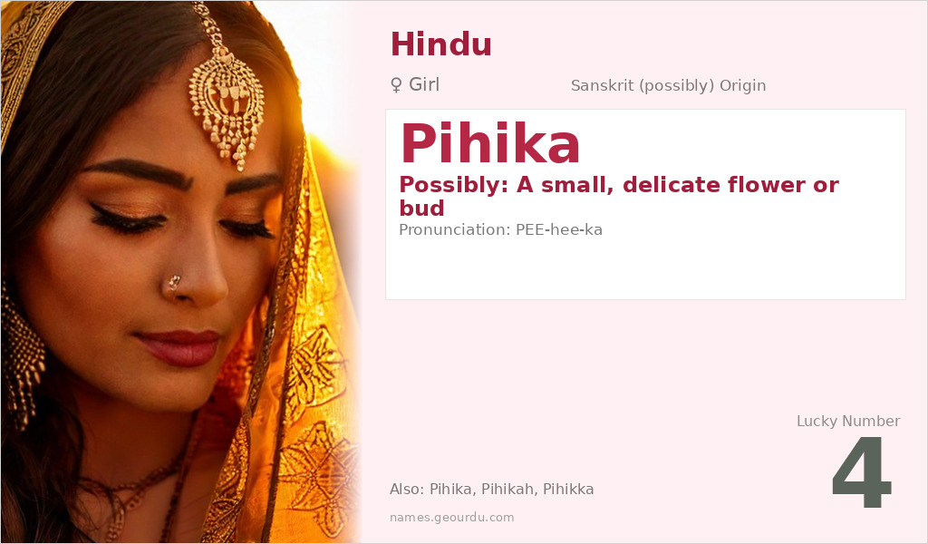 Pihika Name Meaning and Details