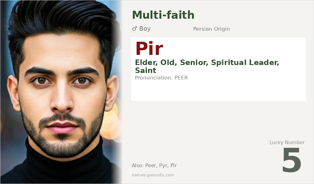 Pir Name Meaning and Details