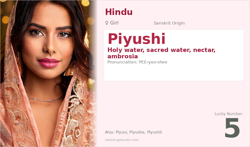 Piyushi Name Meaning and Details