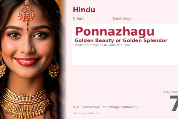 Ponnazhagu Name Meaning — Tamil Origin, Girl Name & Details (2025)