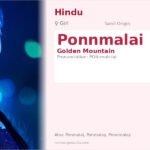 Ponnmalai Name Meaning and Details
