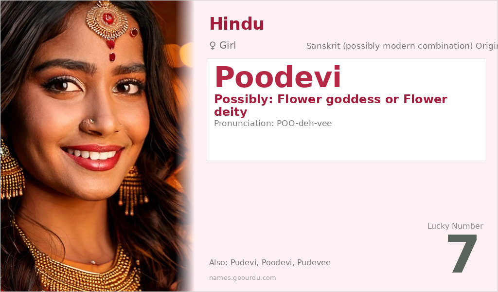 Poodevi Name Meaning and Details