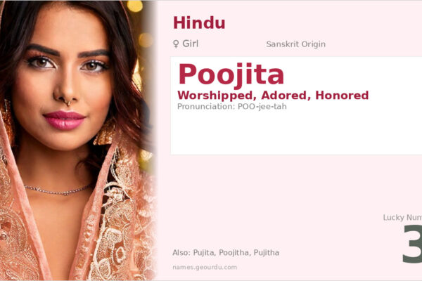 Poojita Name Meaning — Sanskrit Origin, Girl Name & Details (2025)