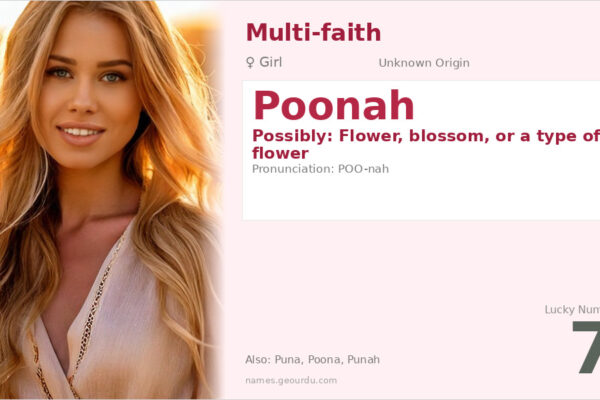 Poonah Name Meaning — Origin, Gender & Details (2025)