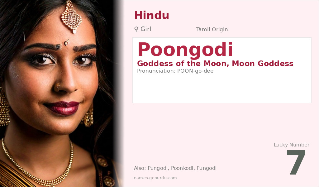 Poongodi Name Meaning and Details