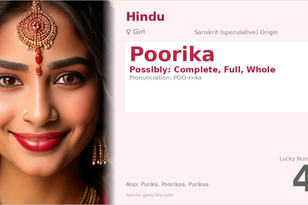 Poorika Name Meaning — Origin, Gender & Details (2025)