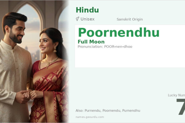 Poornendhu Name Meaning — Sanskrit Origin, Gender & Details (2025)