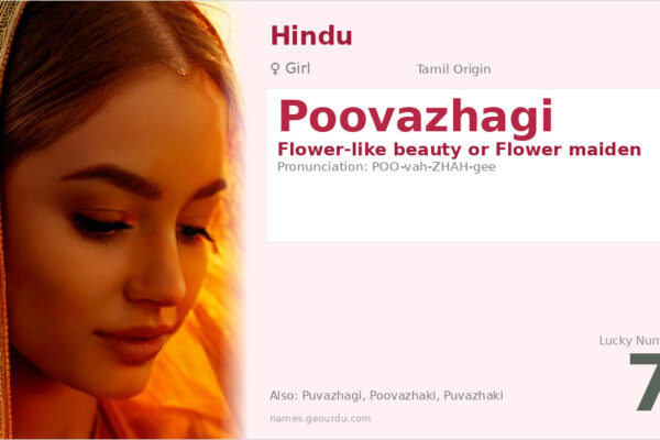 Poovazhagi Name Meaning — Tamil Origin, Girl Name & Details (2025)
