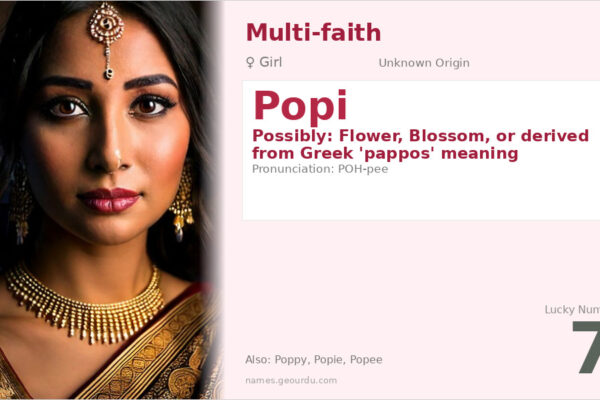 Popi Name Meaning — Origin, Gender & Details (2025)
