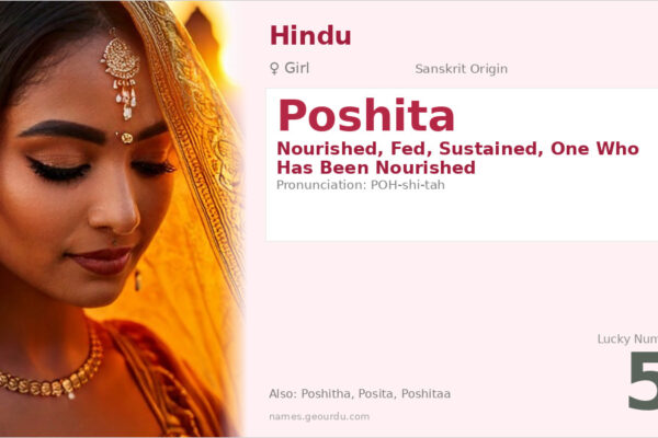 Poshita Meaning — Sanskrit Origin, Girl Name & Details (2025)