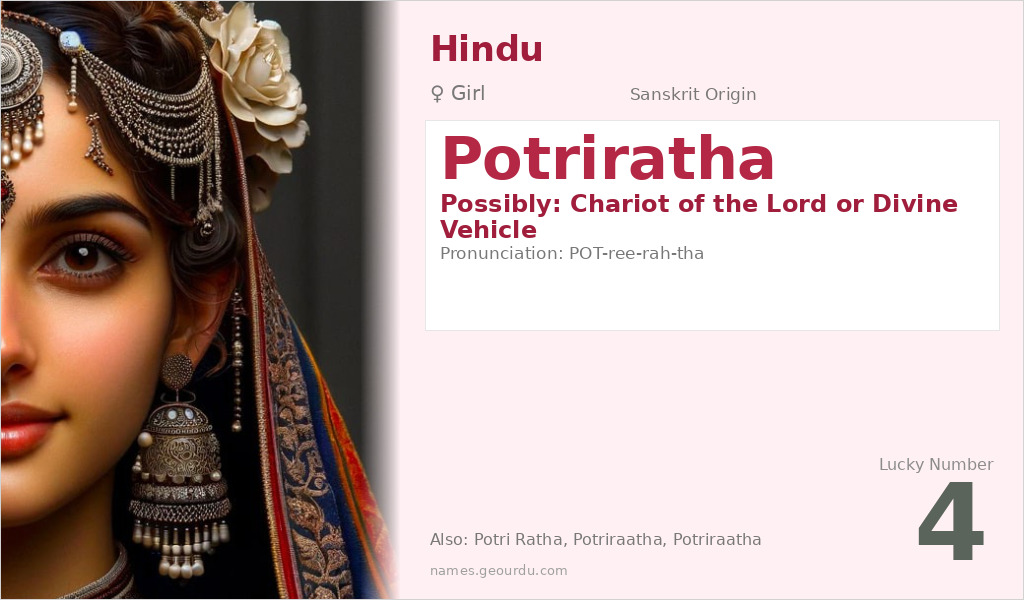 Potriratha Name Meaning and Details