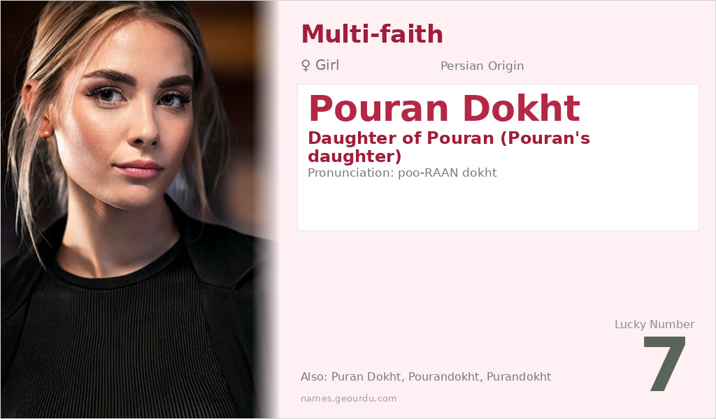 Pouran Dokht Name Meaning and Details