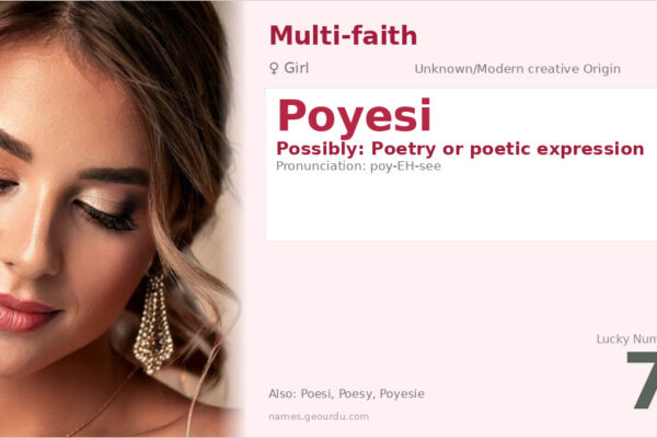 Poyesi Name Meaning — Origin, Gender & Details (2025)