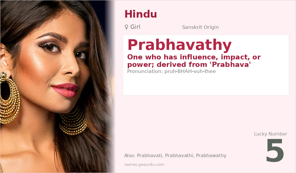 Prabhavathy Name Meaning and Details
