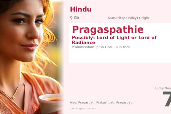 Pragaspathie Meaning — Origin, Gender & Details (2025)