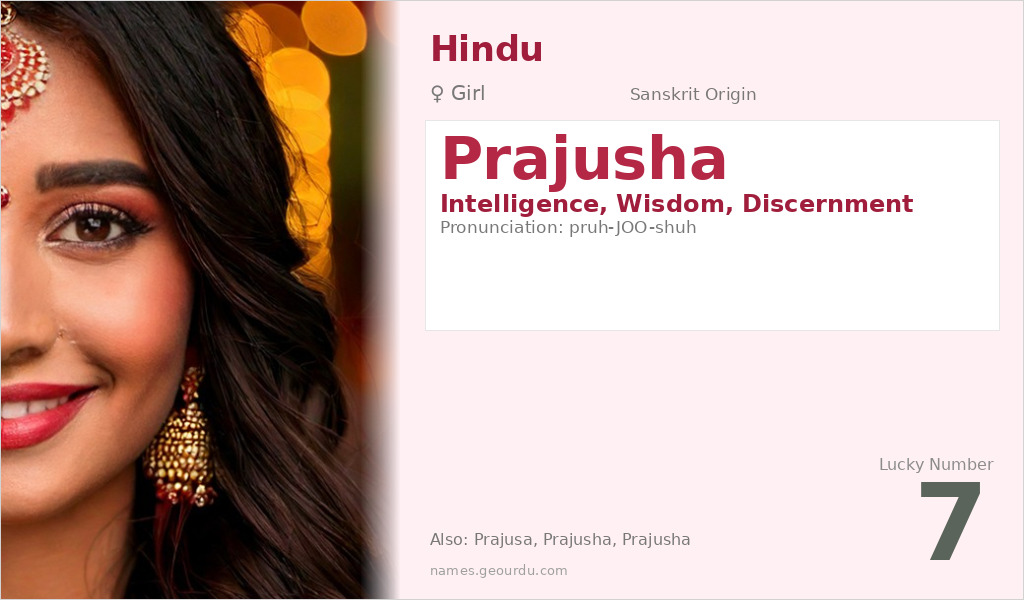 Prajusha Name Meaning and Details