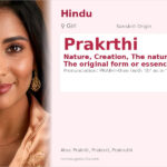 Prakrthi Name Meaning and Details