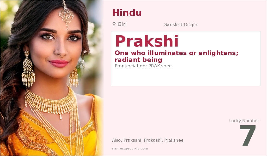 Prakshi Name Meaning and Details