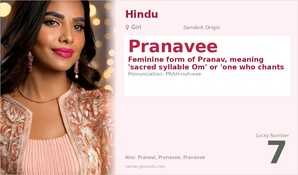 Pranavee Name Meaning and Details