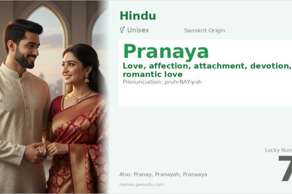 Pranaya Name Meaning — Sanskrit Origin, Love & Affection (2025)
