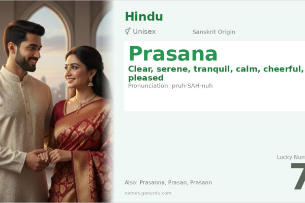 Prasana Name Meaning — Origin, Gender & Details (2025)