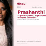 Prashanthi Name Meaning and Details