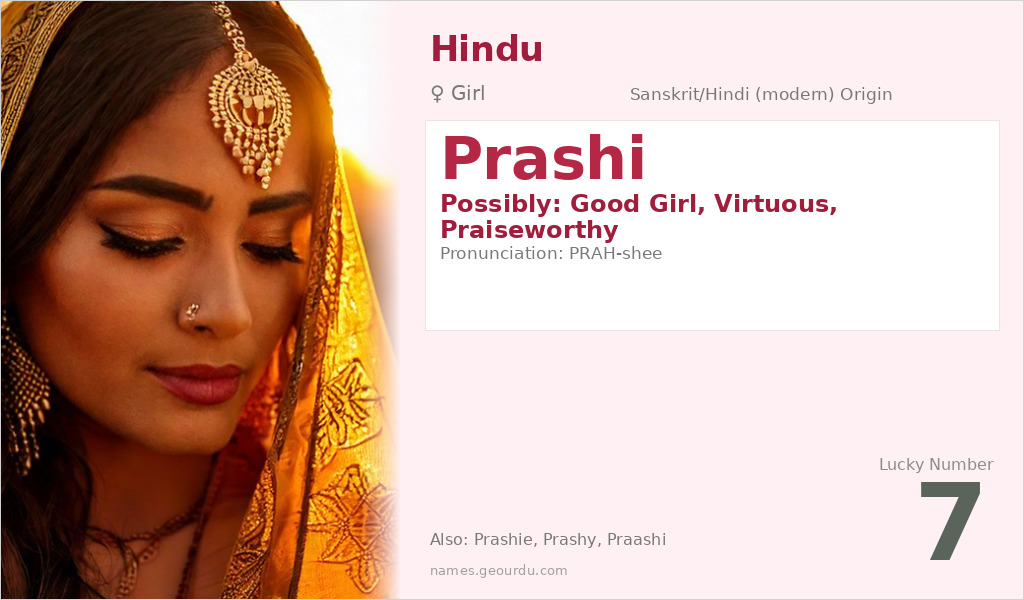 Prashi Name Meaning and Details
