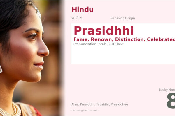 Prasidhhi Name Meaning — Sanskrit Origin, Girl Name & Details (2025)